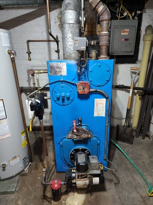 Old oil Boiler  Oil to Gas Conversion .
 Elizabeth