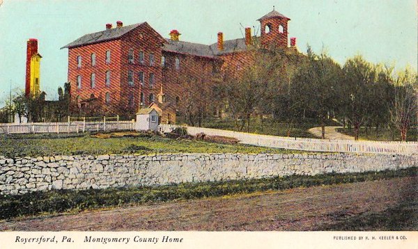 Antique Postcard - Montgomery County Home, Royersford PA