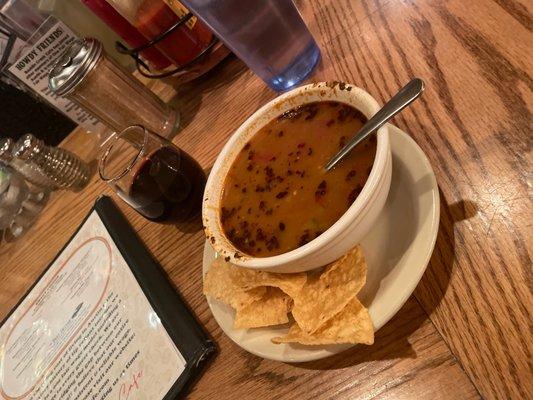 Chickpea tortilla soup