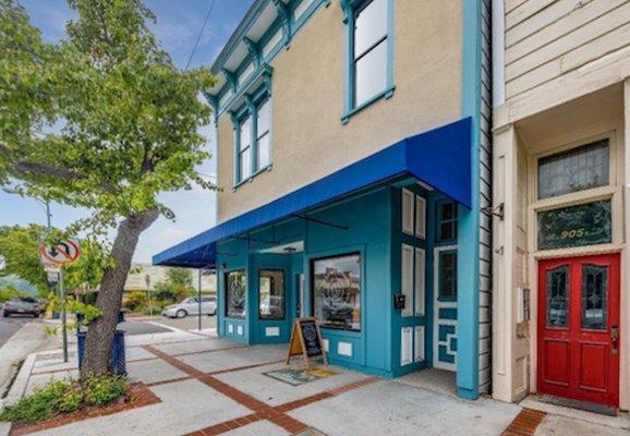 We are conveniently located on charming 1st Street in downtown Benicia - upstairs from The Elevate Co and across from One House Bakery.