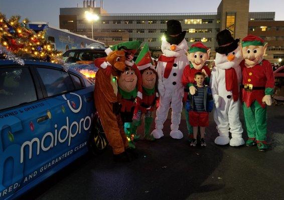 MaidPro in the Christmas spirit!!! Some of our team having a blast in the 2017 Arlington Holiday Lights parade!