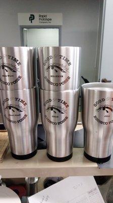 Customer supplied SS cups