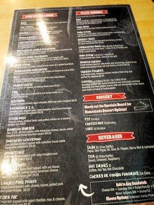 Menu back