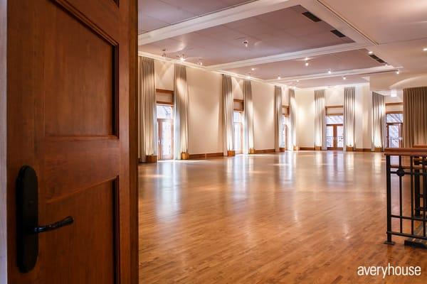 A blank slate: Ballroom , facing north.