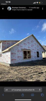 framing, cornice, and decking groups contracted for a new home.