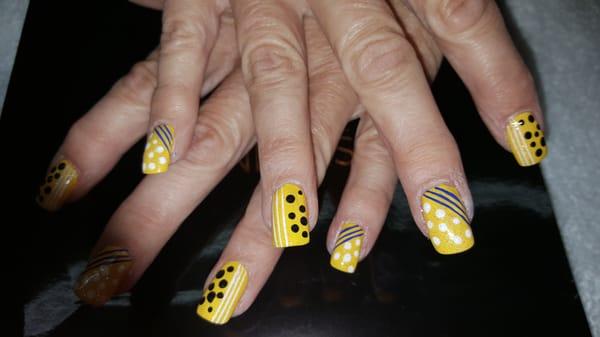 Fun nail art by Carol