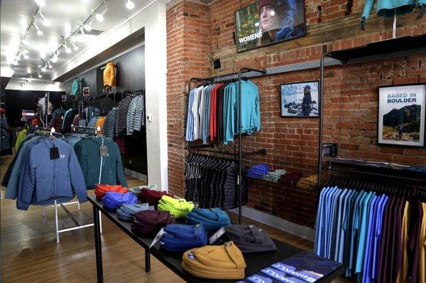 A picture of the inside of the HIMALI store at 1418 Pearl St. in Boulder Colorado