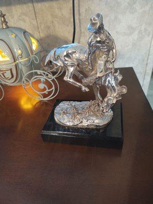 Silver statue