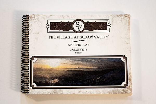 Spiral bound booklet for the village at squaw valley specific.