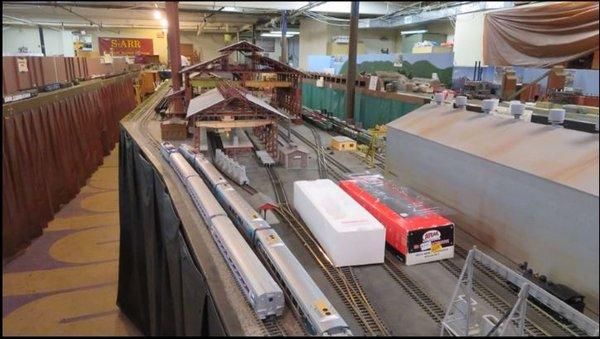 St. Alban's Model Railroad Club -- screen shot from their public video on Vimeo (yes, those are SEPTA cars!)