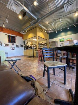 Interior of the coffee shop