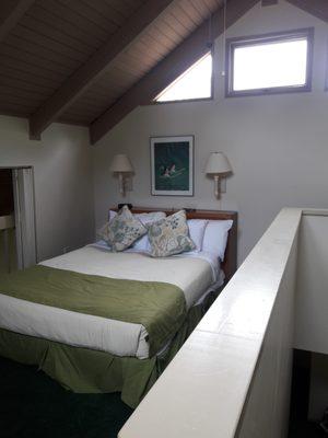 Loft Bedroom(sorry, didn't take pic of master bedroom, but it was double this size with a HUGE bed.