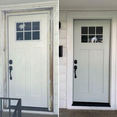 Door trim & painting