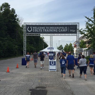 Colts training camp.