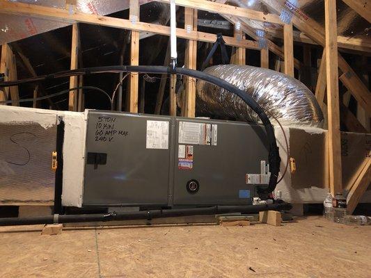 New ac ducts and unit