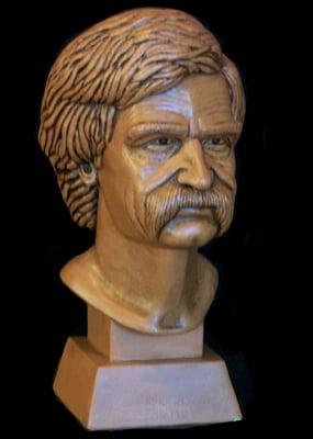 Mark Twain Ceramic Bust