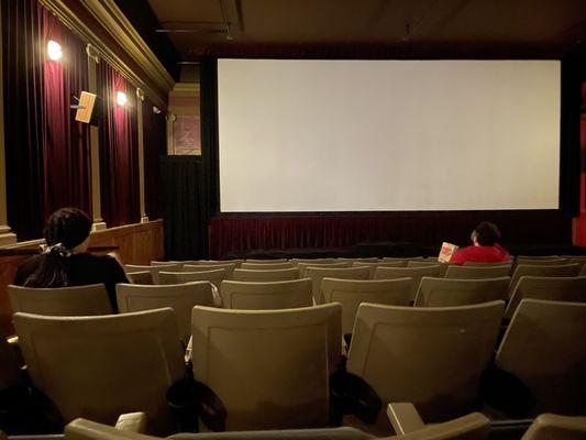 Inside the theater