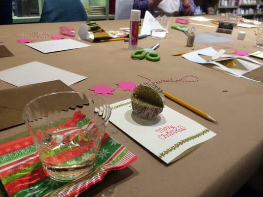 Holiday card making class!