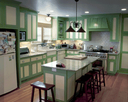 Two-tone Country Kitchen