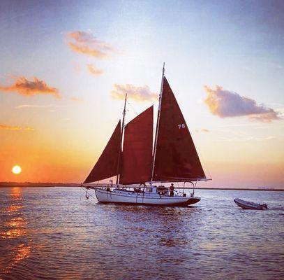 Schooner Faith is Tybee Island Flag ship for the love of the low country. She is the Number #1 and only Sunset Sail