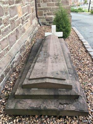 Grave next to Church wall