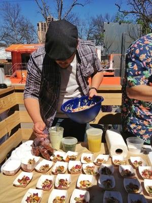 Chef Carlos Ysaguirre of The Red Wattle future Austin restaurant AND winner of the Austin Smoke Experiment!!!