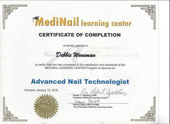 Advanced Education Certification