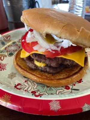 Great Cheese Buger at snack bar!!!