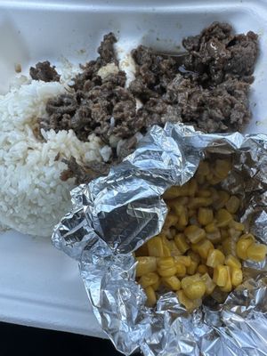 Beef Bulgogi with corn