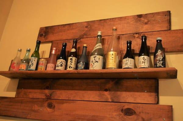 Lots of varieties of Sake from dry to mild