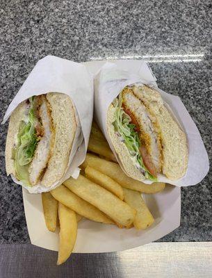 Fried fish sandwich