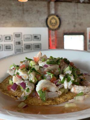 Shrimp ceviche over at @borderxbrewery customers favorite