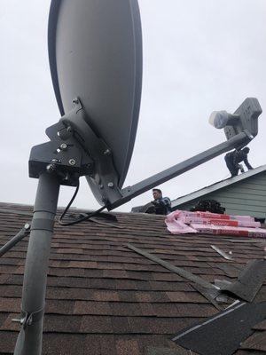 DIRECTV connected within minutes of new roof installation