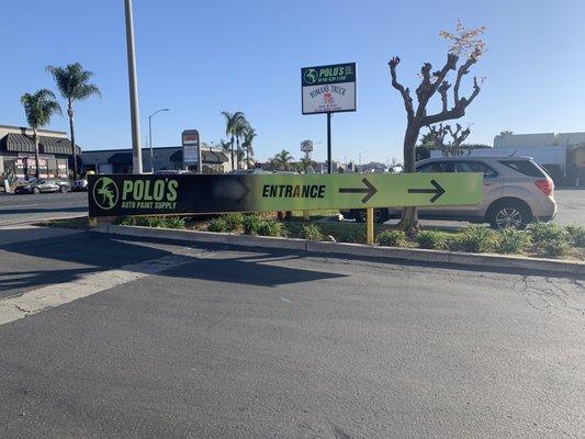 Their cool sign/gate