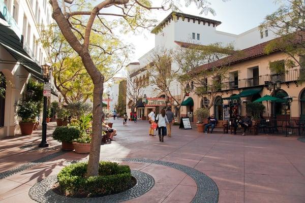 Paseo Nuevo next to our shop