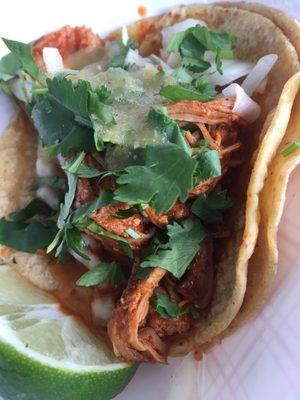 Spicy chicken taco so