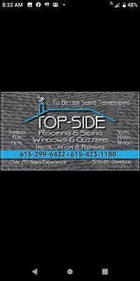 Top Side Roofing And Siding Specialist