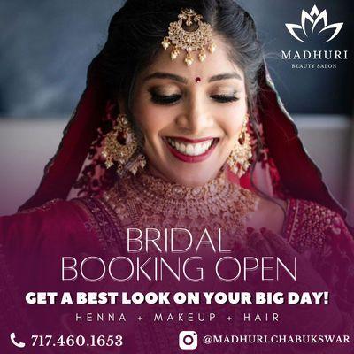 Bridal Booking Open