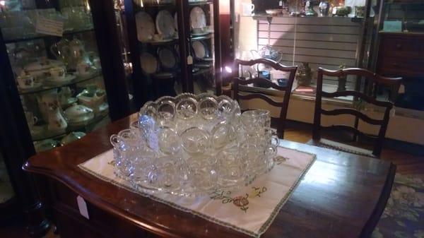 Nice punch bowl set.