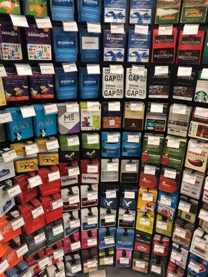 Every gift card you could ever need