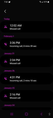 Phone log showing their calls. They come through as Private Number but are dumb enough to leave their call-back number!