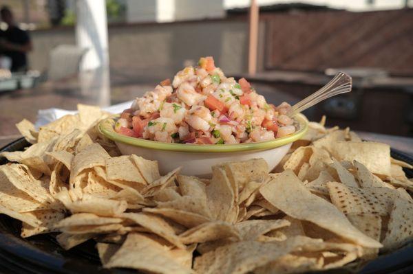 Amazing shrimp portion in the ceviche