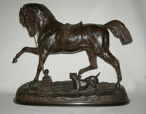 1880 Bronze Horse by Pierre Leonardez