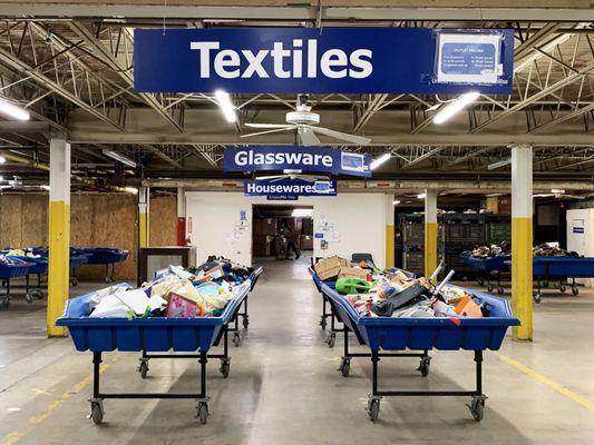 Interior of Goodwill Outlet in Chattanooga