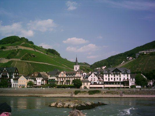 Sailing down the Rhine River