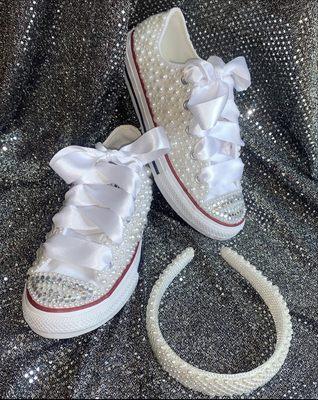 Customized Converse & Headband