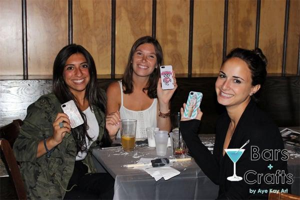 Make Your Own iPhone Case at Bars + Crafts at SideBAR in NYC.