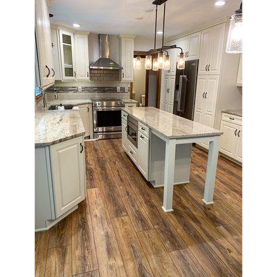 Remodeled kitchen in Broadview heights. New cabinets, floor, granite etc