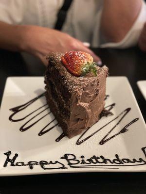 Delicious Chocolate cake for the Birthday girl