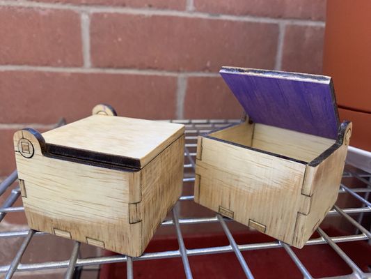 Laser cut boxes